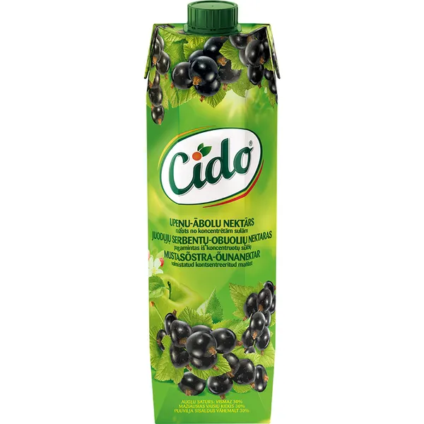 Nektārs Upeņu-ābolu 1L, Cido