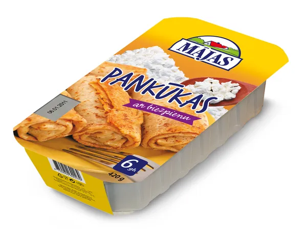 Pankūkas Mājas ar biezpiena pild. 420g.