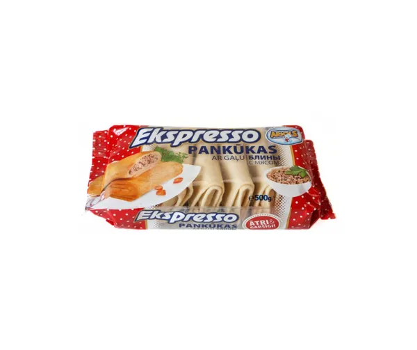 Pankūkas saldētas, ar gaļu Ekspresso 500g, Ariols