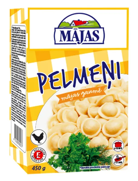 Pelmeņi Mājas gaumē, vistas 450g