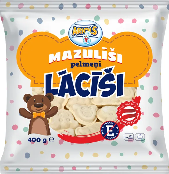 Pelmeņi Mazulīši Lācīši 400g, Ariols