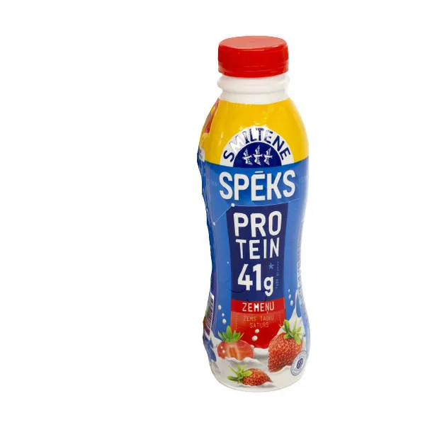 Piena olbaltumv. dzēr. zemeņu Piena Spēks 0.46l, Smiltene