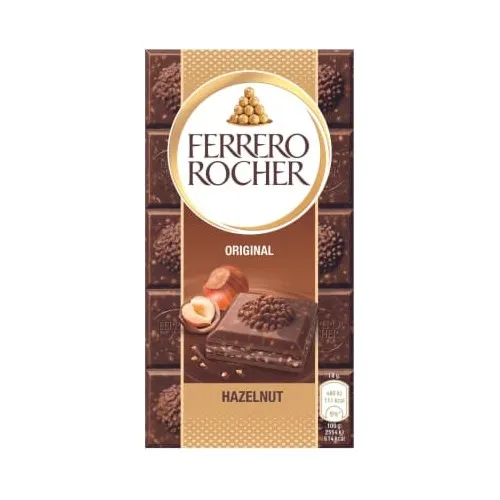 Piena šokolādes tāfelīte 90g, Ferrero Rocher