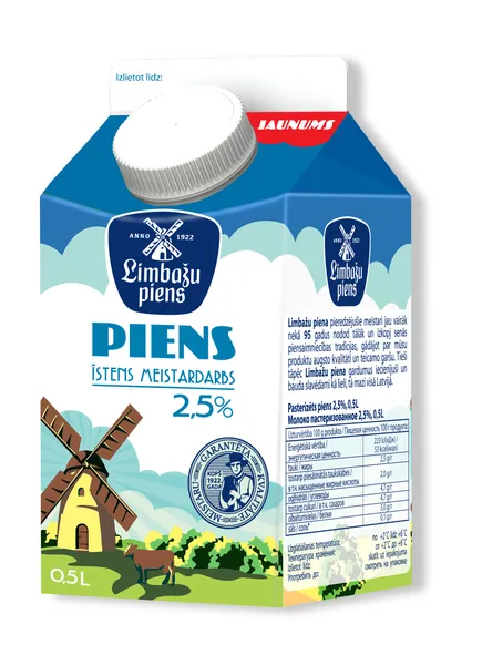 Piens 2.5% 500ml, Limbažu Piens