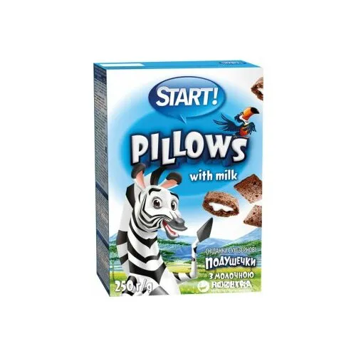 Pillows spilventiņi ar piena pild. Start! 250g