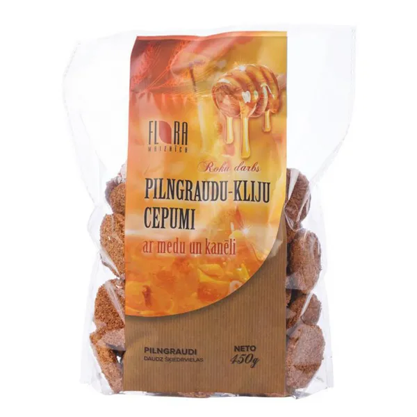 PILNGRAUDU-KLIJU CEPUMI AR MEDU UN KANĒLI 450G