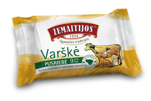 Pilnpiena biezpiens 9% 180g, Žemaitijos