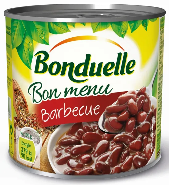 Pupiņas sarkanās barbekjū mērcē 490g (430g), Bonduelle