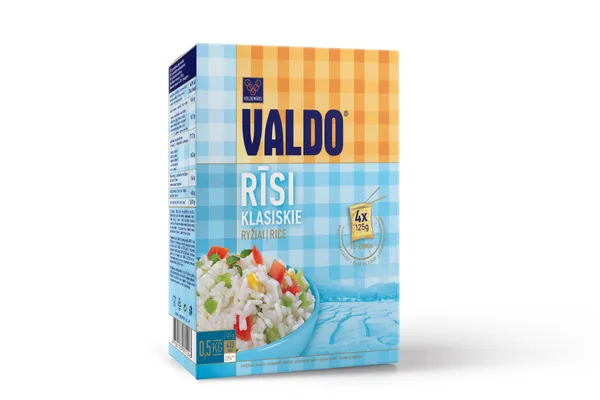 Rīsi Klasiskie 4x125g, Valdo