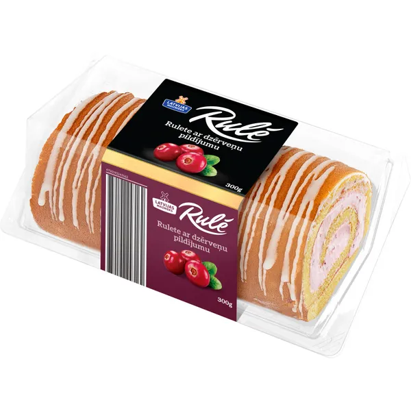 Rulete dzērveņu Rulē 300g, Latvijas Maiznieks
