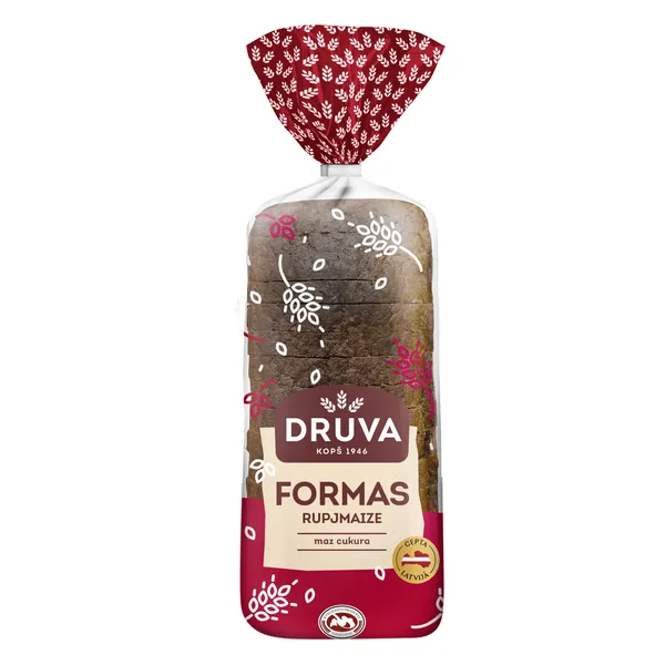 Rupjmaize Formas 600g, Druva
