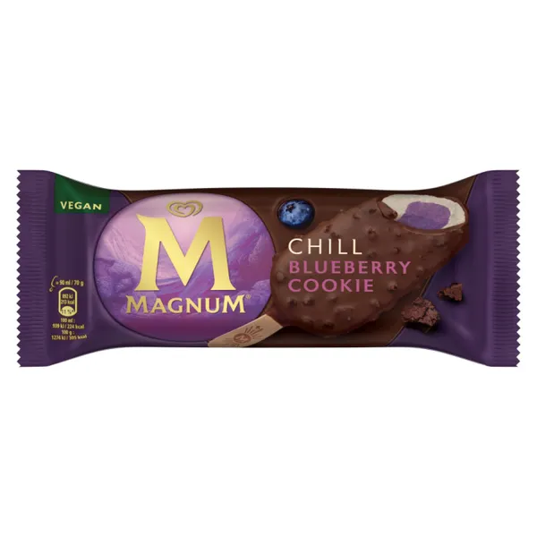 Saldējums Chill Blueberry Cookie 90ml Vegan (70g), Magnum