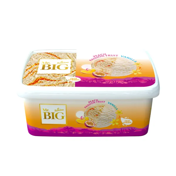 Saldējums krējuma ar persiku - marakujas un vaniļas garšu Mr.Big 1.4l/680g, Balbiino