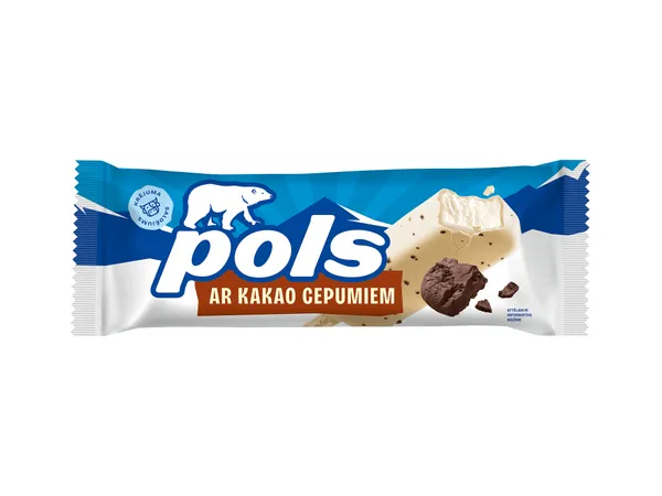 Saldējums POLS ar cepumiem uz kociņa 10% 120ml/70g