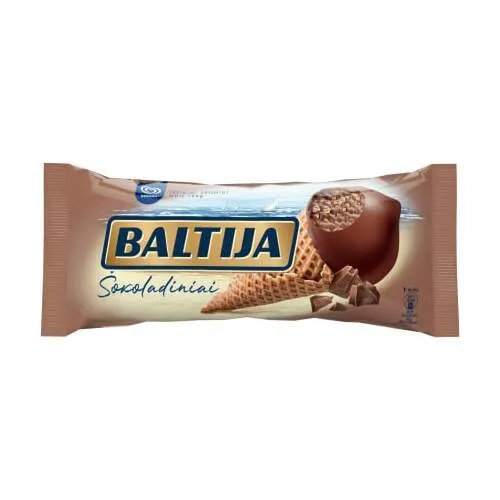 Saldējums šokolādes ar vafeļu gab. Baltija 140ml/ 83.3g, Ingman