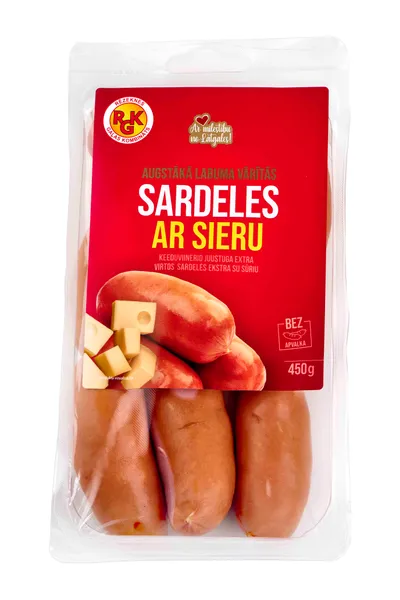 Sardeles augstākā labuma ar sieru, vārītās 450g, RGK