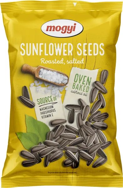 Saulespuķu sēklas grauzdētas, sālītas 150g, Mogyi