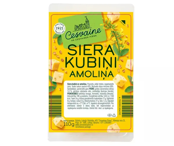 Siera kubiņi ar amoliņu 110g, Cesvaine