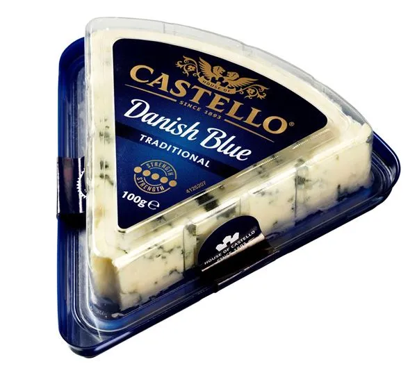 Siers Dāņu tradicionālais zilais 100g, Castello