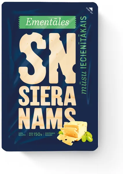 Siers Ementāles šķēlītēs 150g, SN