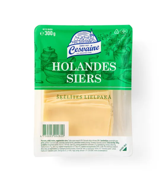 Siers Holandes šķēlēs 300g, Cesvaine