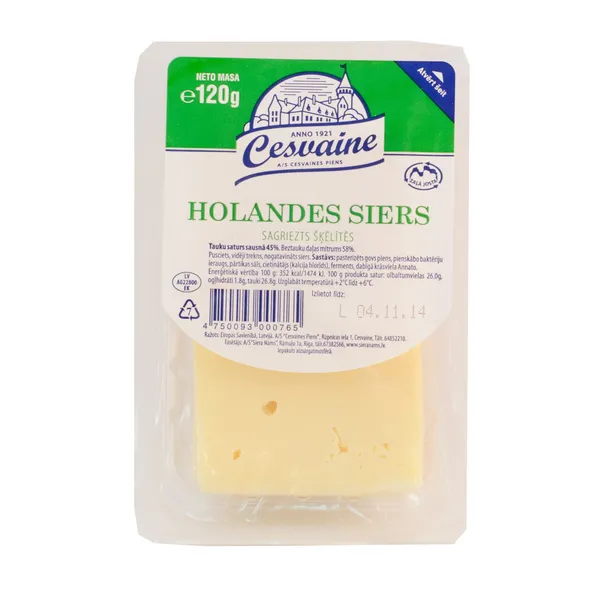 Siers Holandes šķēlītēs 120g, Cesvaine