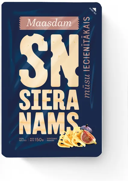 Siers Maasdamer šķēlītēs 150g, SN