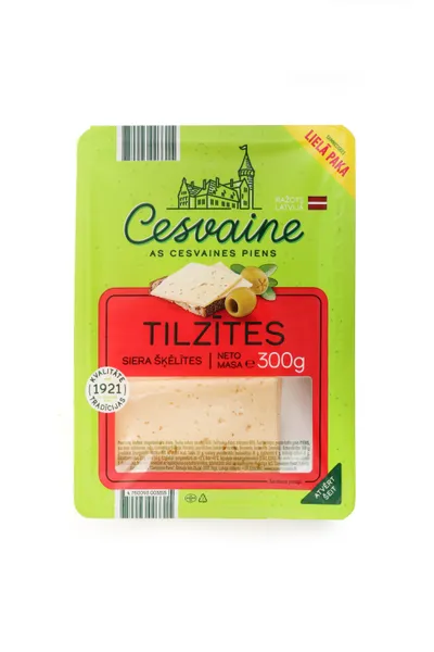 Siers Tilzītes šķēlēs 300g, Cesvaine