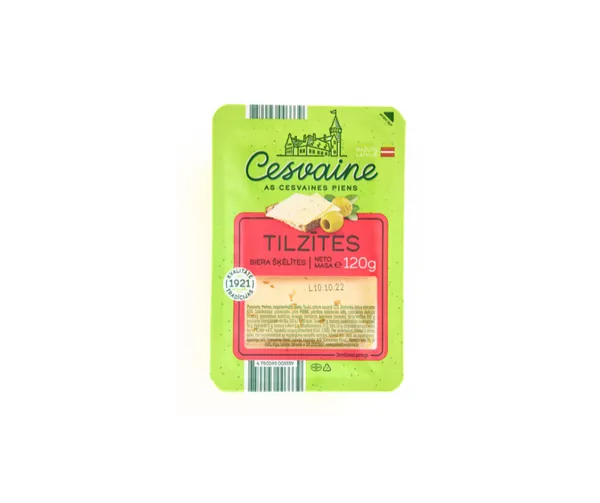 Siers Tilzītes šķēlītēs 120g, Cesvaine