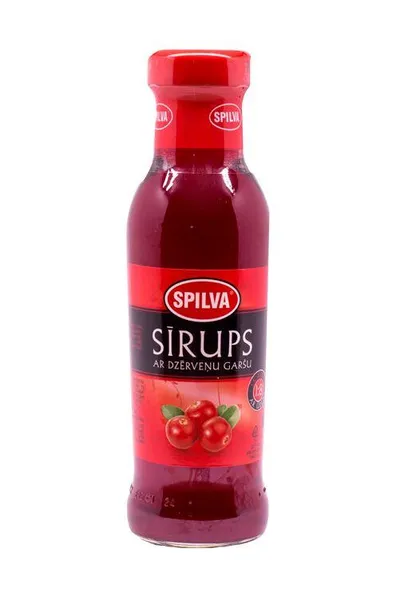 Sīrups ar dzērveņu garšu 0.32l, Spilva