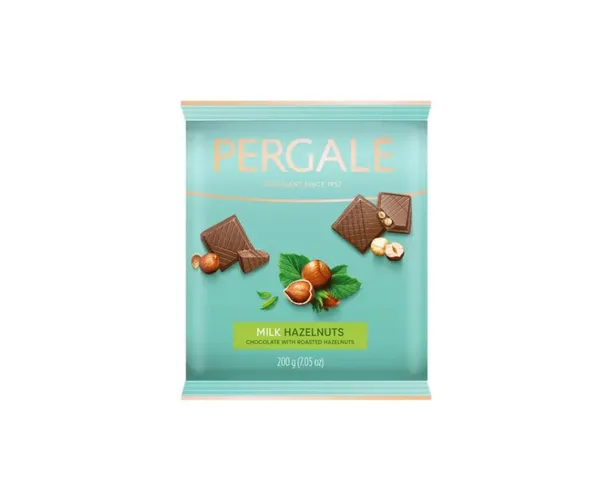 Šokolāde piena ar lazdu riekstiem 200g, Pergale