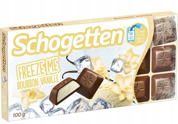 Šokolāde piena vaniļas Freeze Me 100g, Schogetten