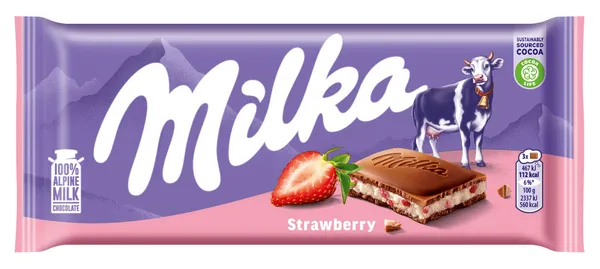 Šokolāde Strawberry 100g, Milka