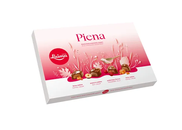 Šokolādes konfekšu asorti Piena 215g, Laima