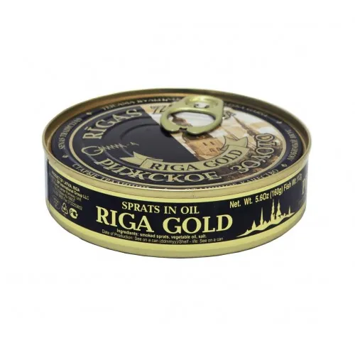 Šprotes eļļā Rīgas Zelts 160g (112g)