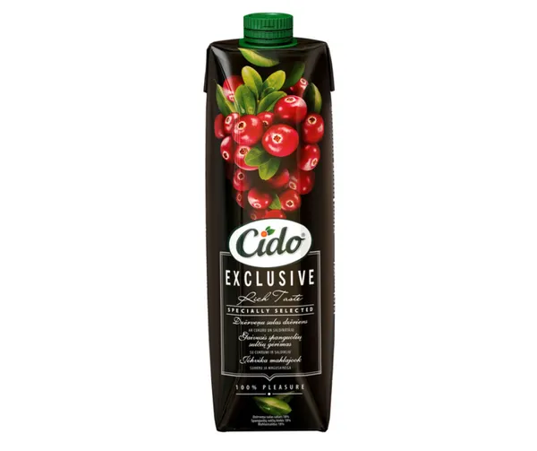Sulas dzēriens dzērveņu 1l, Cido.