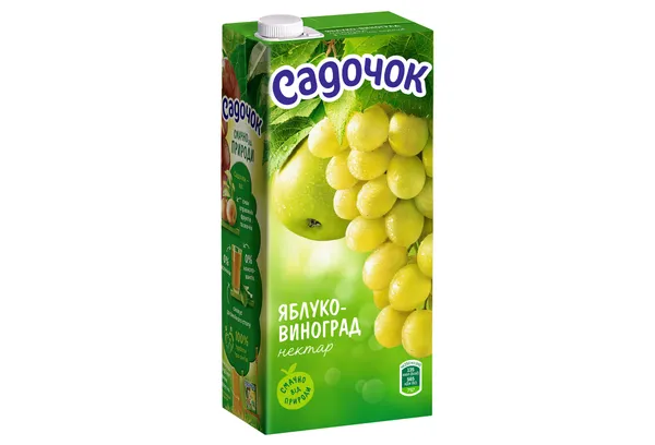 Sulas nektārs Ābolu-vīnogu nektārs 0.95l, Sadočok