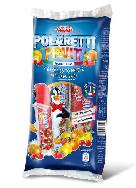 Sulas saldējums Fruit zem., ķiršu, apels., citr. 10x40ml, Dolfin Polaretti