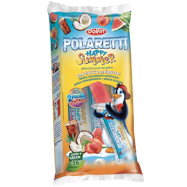 Sulas saldējums Happy Summer 10x40ml, Dolfin Polaretti