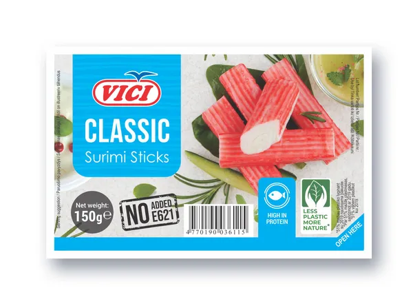 Surimi nūjiņas dzesētas Classic 150g, Viči