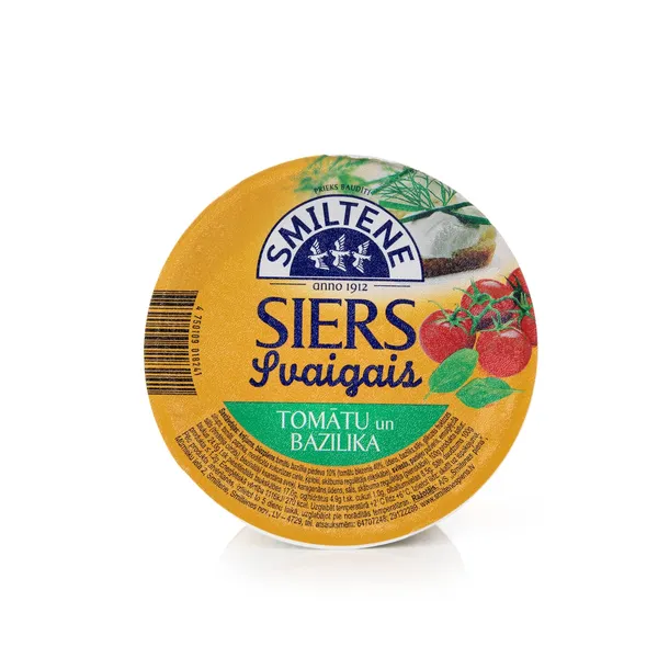 Svaigais siers ar tomātu un baziliku 200g, Smiltene