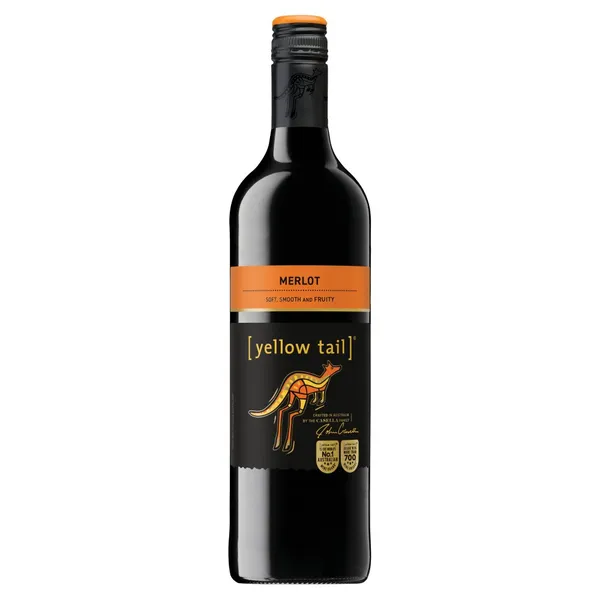 S.vīns Yellow Tail Merlot sausais 13.5% 0.75l
