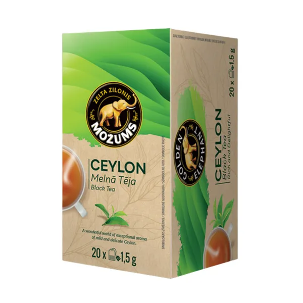 Tēja melnā Ceylon 20x1.5g, Možums