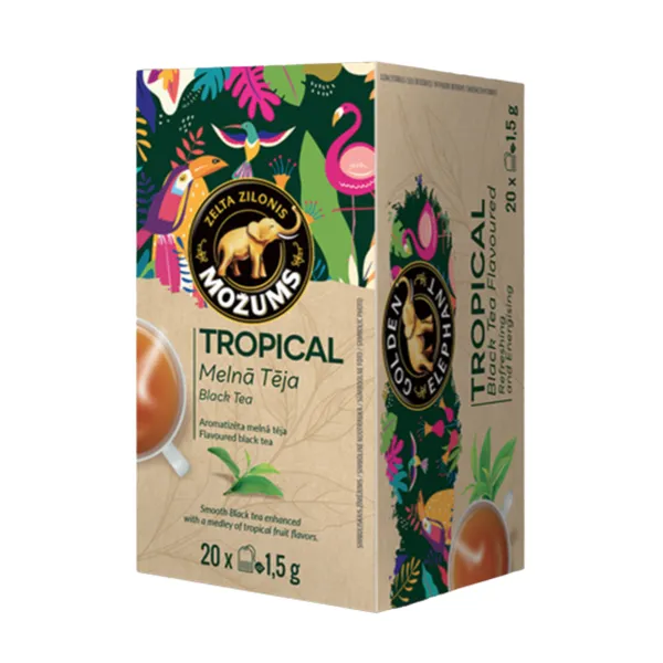 Tēja melnā Tropical 20x1.5g, Možums