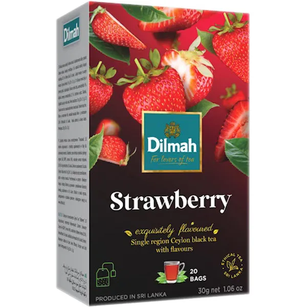 Tēja melnā Zemeņu 20x1.5g, Dilmah