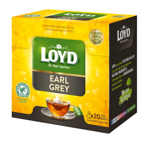 Tēja Pyramids Earl Grey 20x2g, Loyd