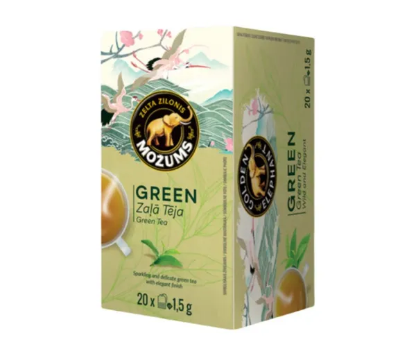 Tēja zaļā Green 20x1.5g, Možums