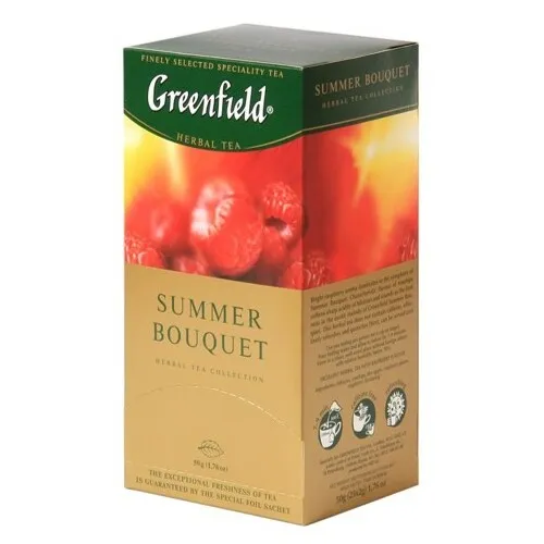 Tēja zāļu Summer Bouquet 25x2g, Greenfield