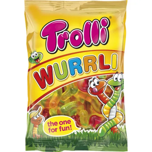 Želejkonfektes Wurrli 100g, Trolli