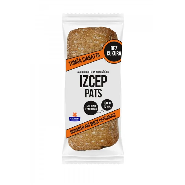 Tumšā ciabatta 300g, Latvijas Maiznieks